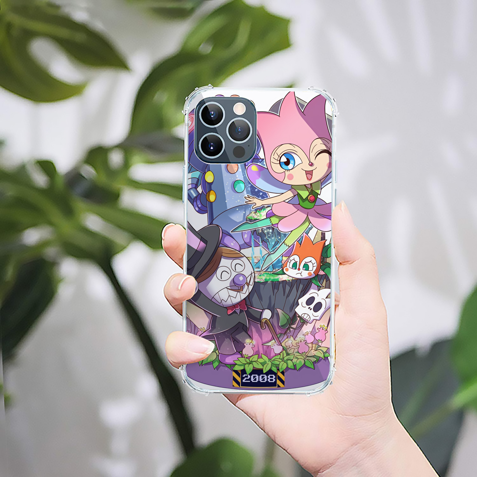（画像用） アンパンマン Anpanman 【iPhone 12シリーズ対応】透明スマホケース（クリアソフトケース）